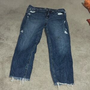 Old navy cropped straight leg jeans